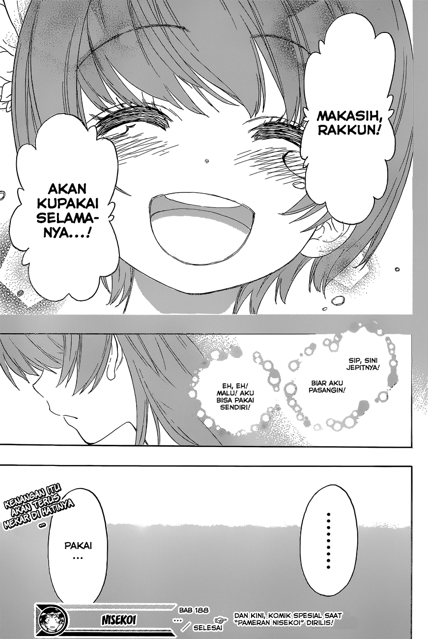 Nisekoi Chapter 188 Gambar 19