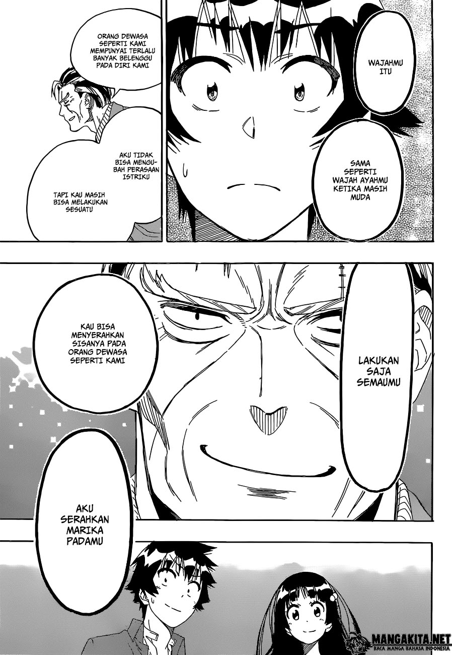 Nisekoi Chapter 187 Gambar 18