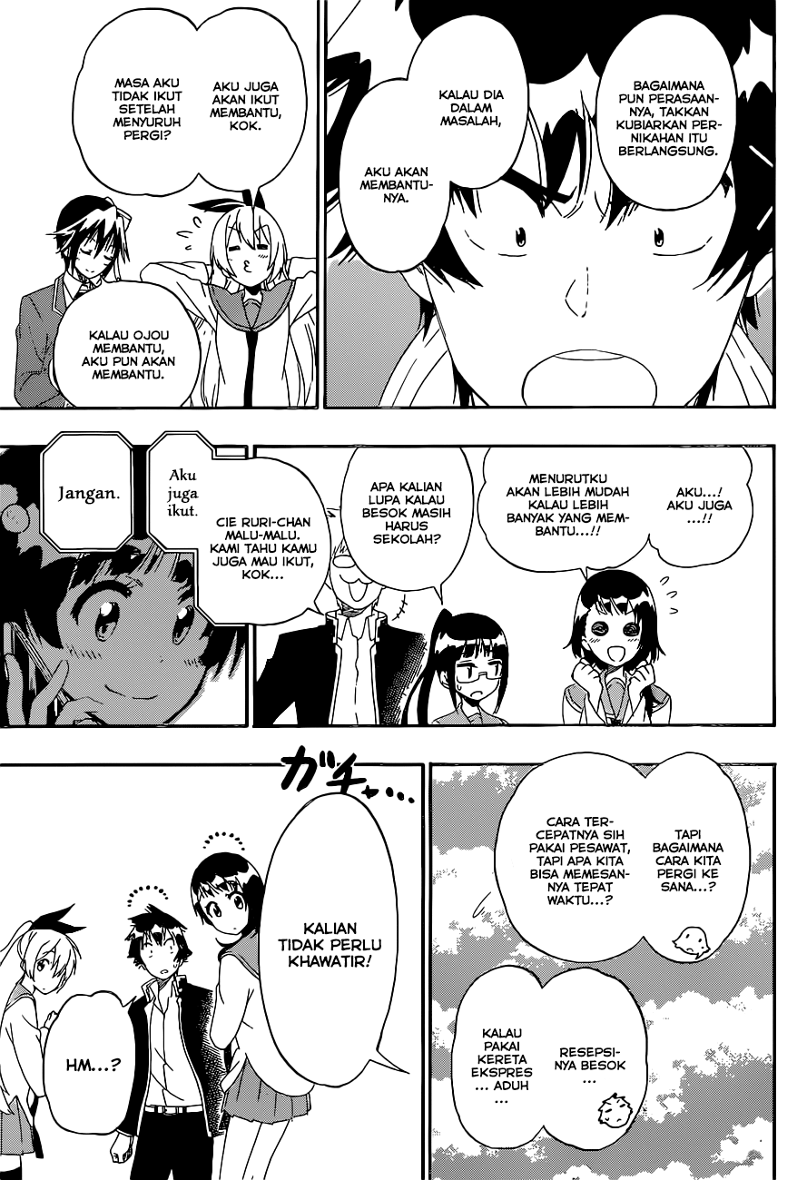 Nisekoi Chapter 182 Gambar 17