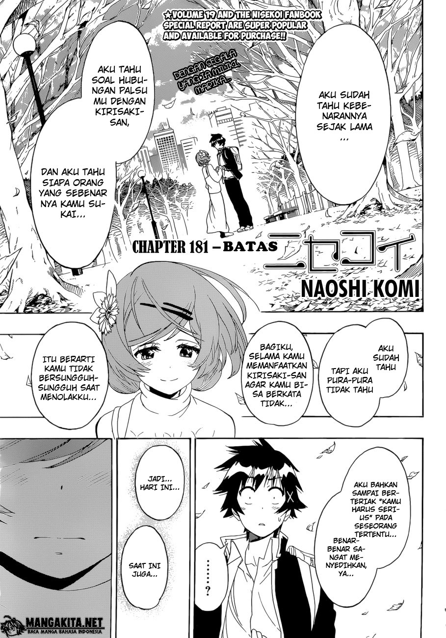 Baca Nisekoi Chapter 181 Gambar 2