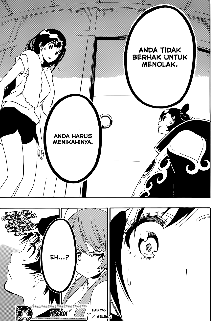 Nisekoi Chapter 176 Gambar 19
