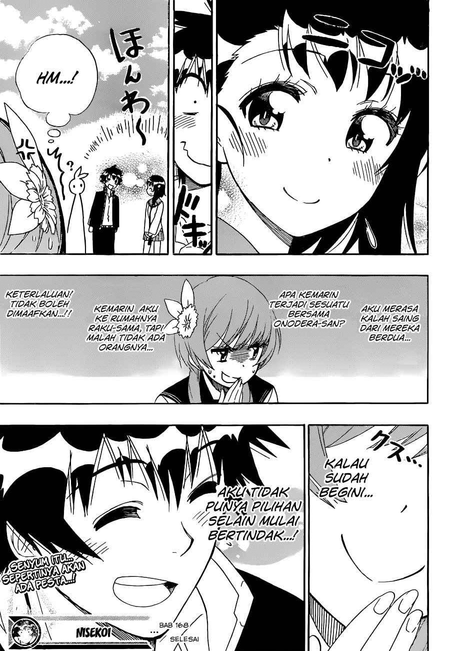 Nisekoi Chapter 168 Gambar 19