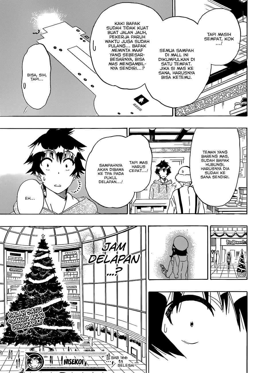 Nisekoi Chapter 166 Gambar 19
