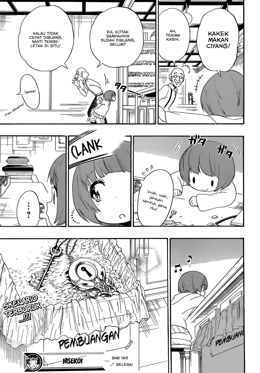 Nisekoi Chapter 165 Gambar 19