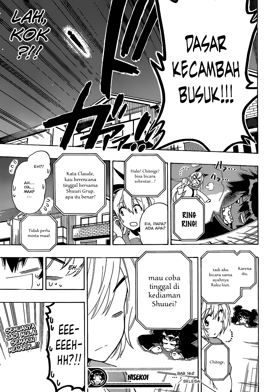 Nisekoi Chapter 162 Gambar 19