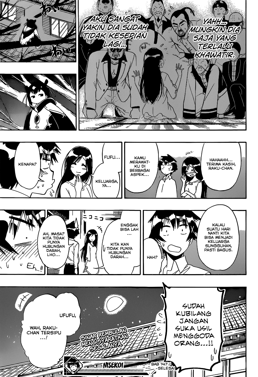 Nisekoi Chapter 147 Gambar 18
