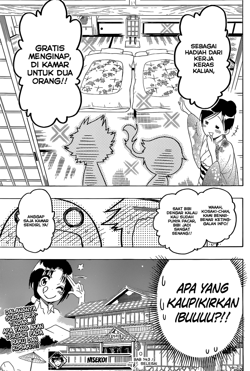 Nisekoi Chapter 143 Gambar 20