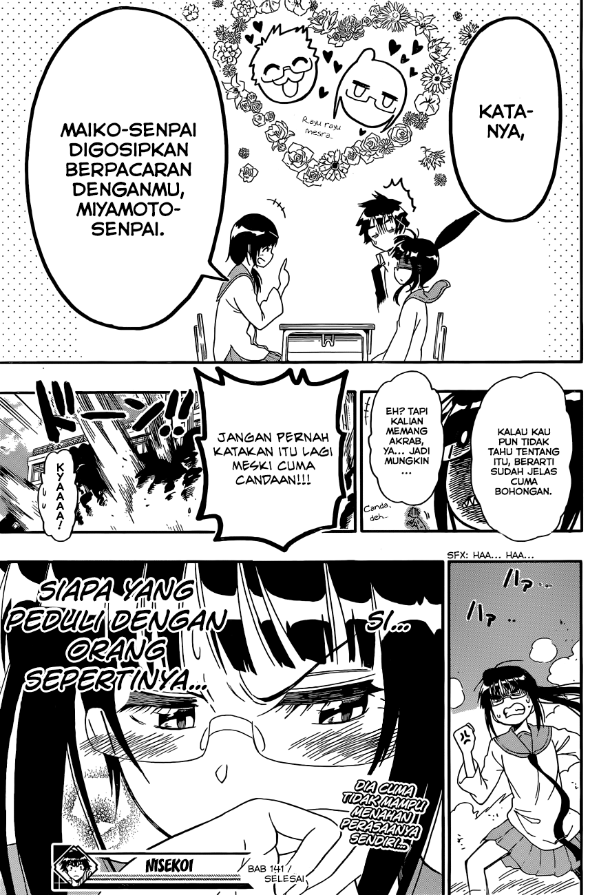 Nisekoi Chapter 141 Gambar 21