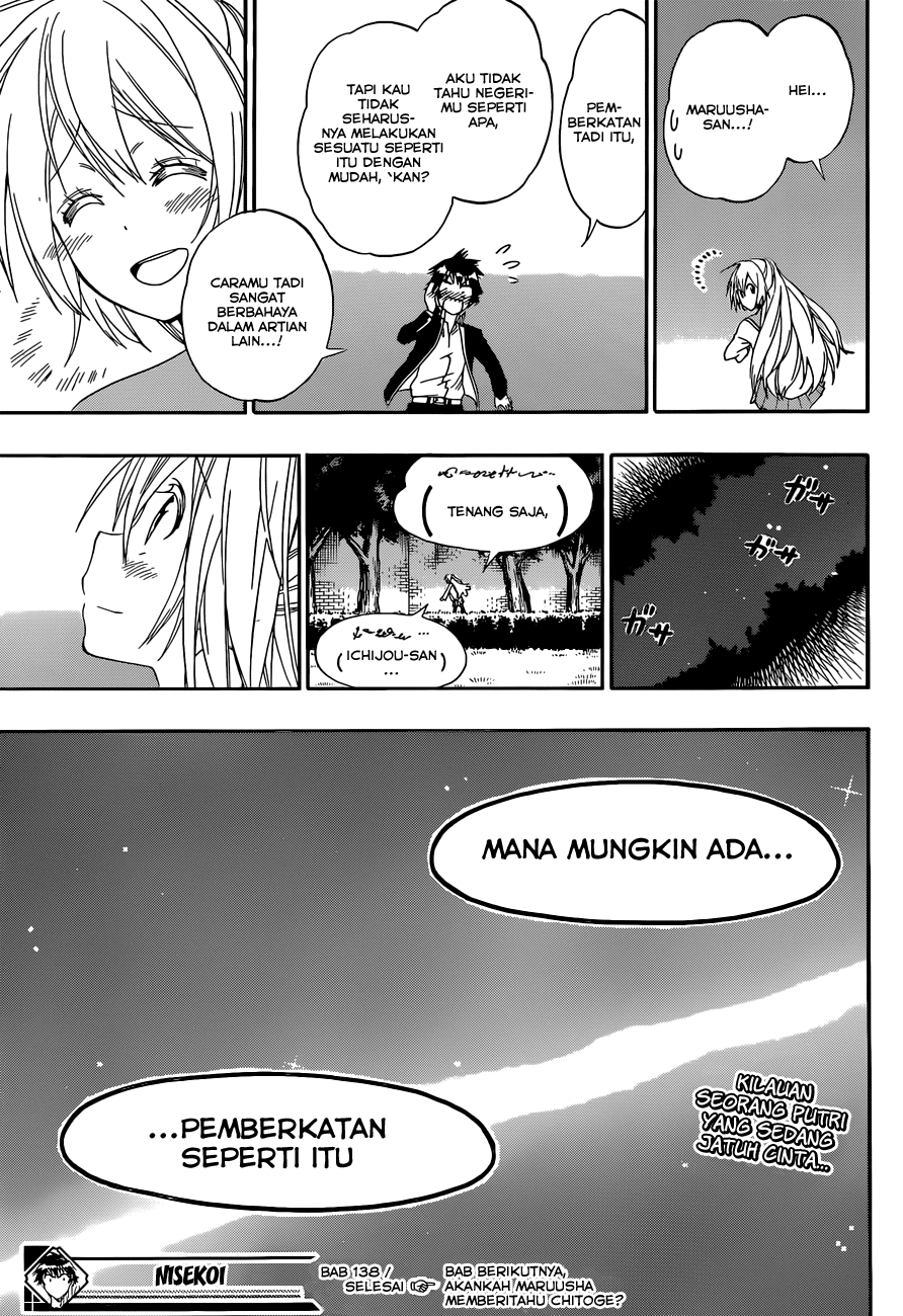 Nisekoi Chapter 138 Gambar 18