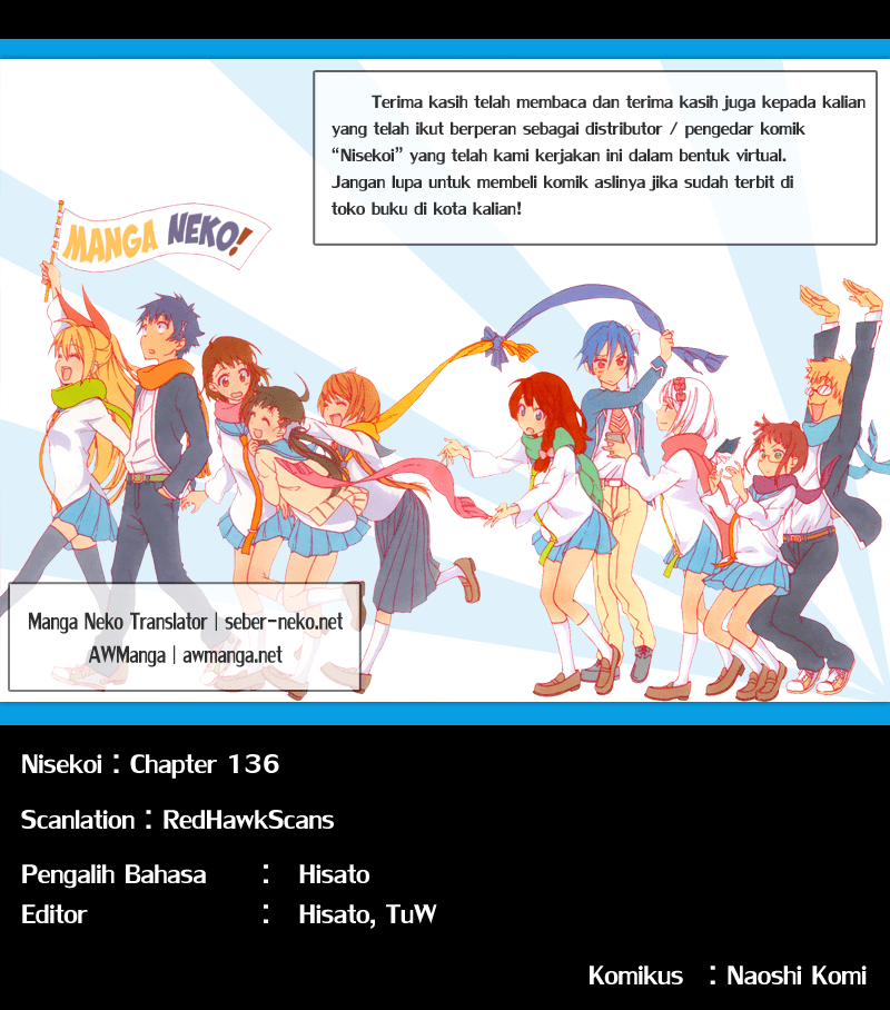 Nisekoi Chapter 136 Gambar 19