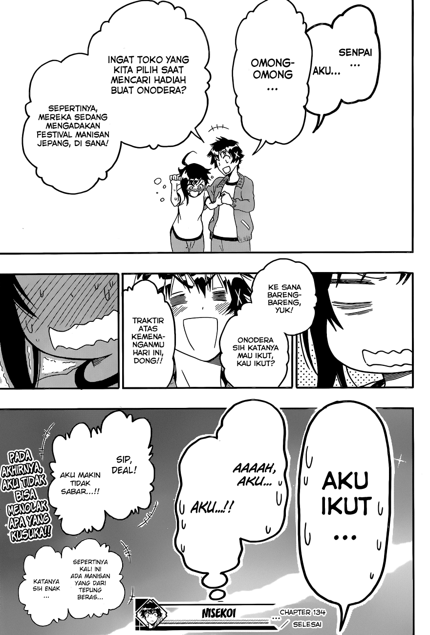 Nisekoi Chapter 134 Gambar 19