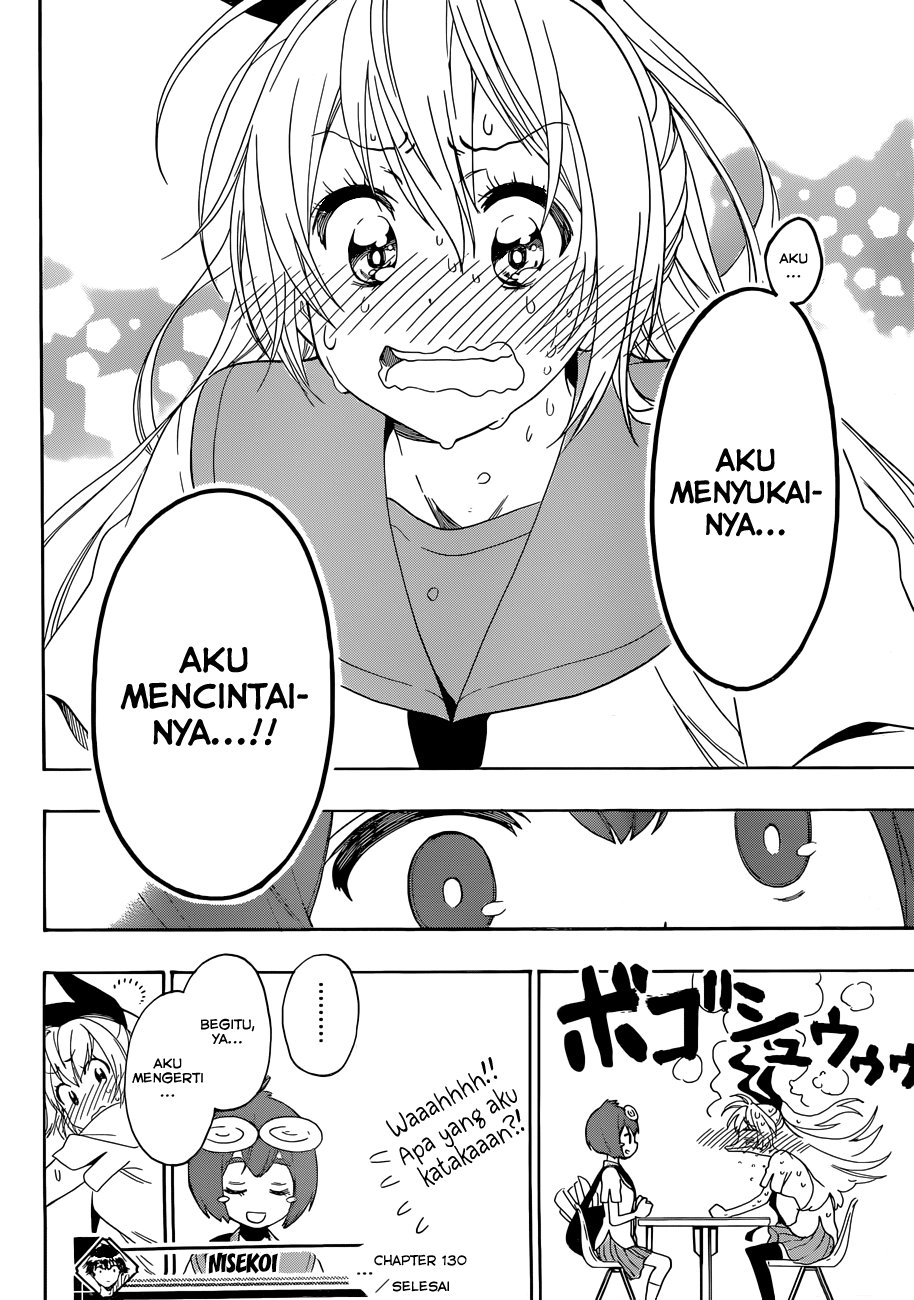 Nisekoi Chapter 130 Gambar 18