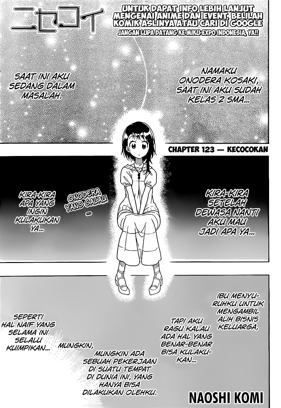 Baca Komik Nisekoi Chapter 123 Gambar 1