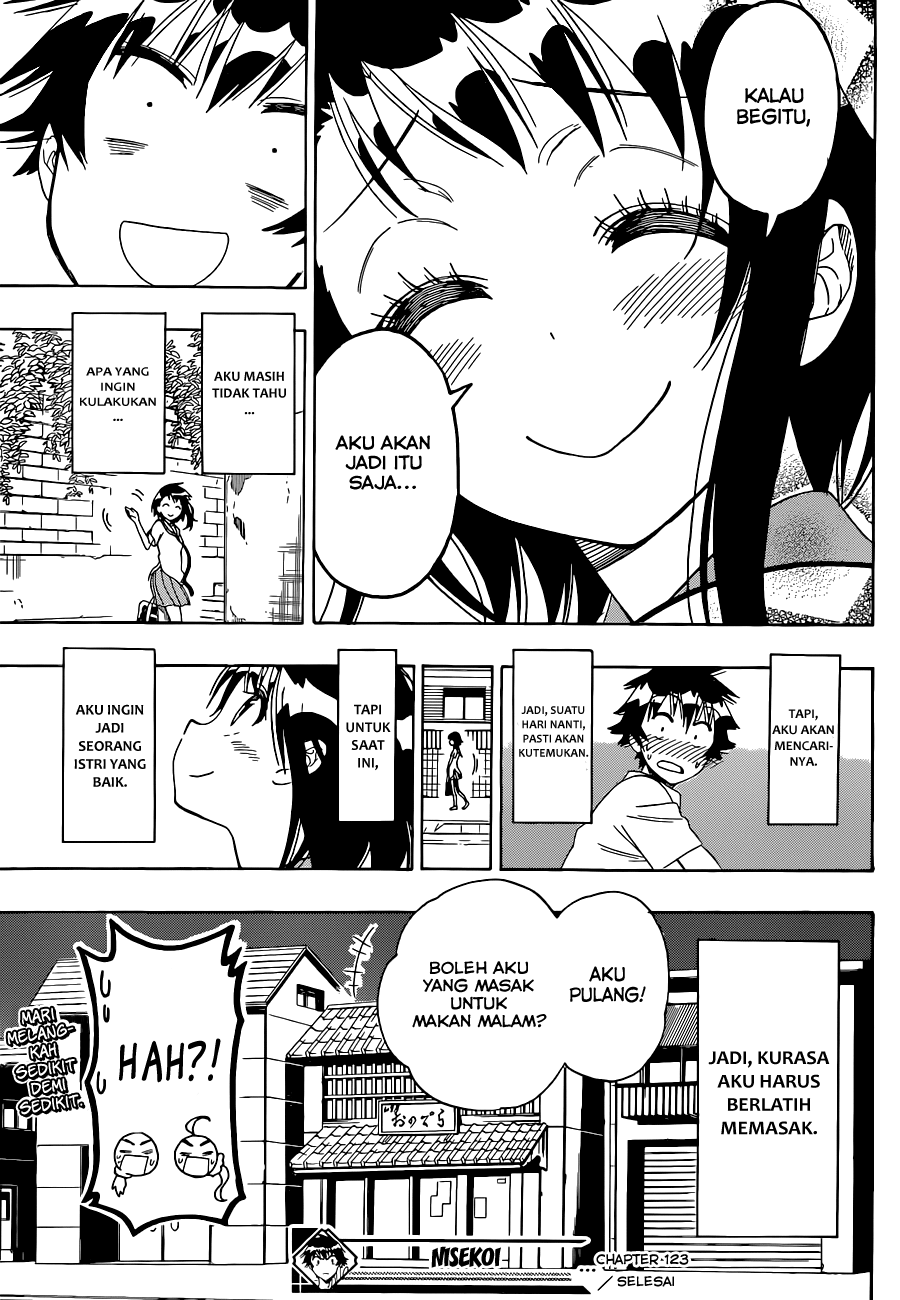 Nisekoi Chapter 123 Gambar 19