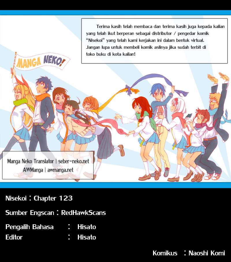 Nisekoi Chapter 123 Gambar 20