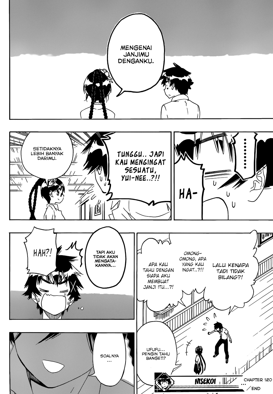 Nisekoi Chapter 120 Gambar 18