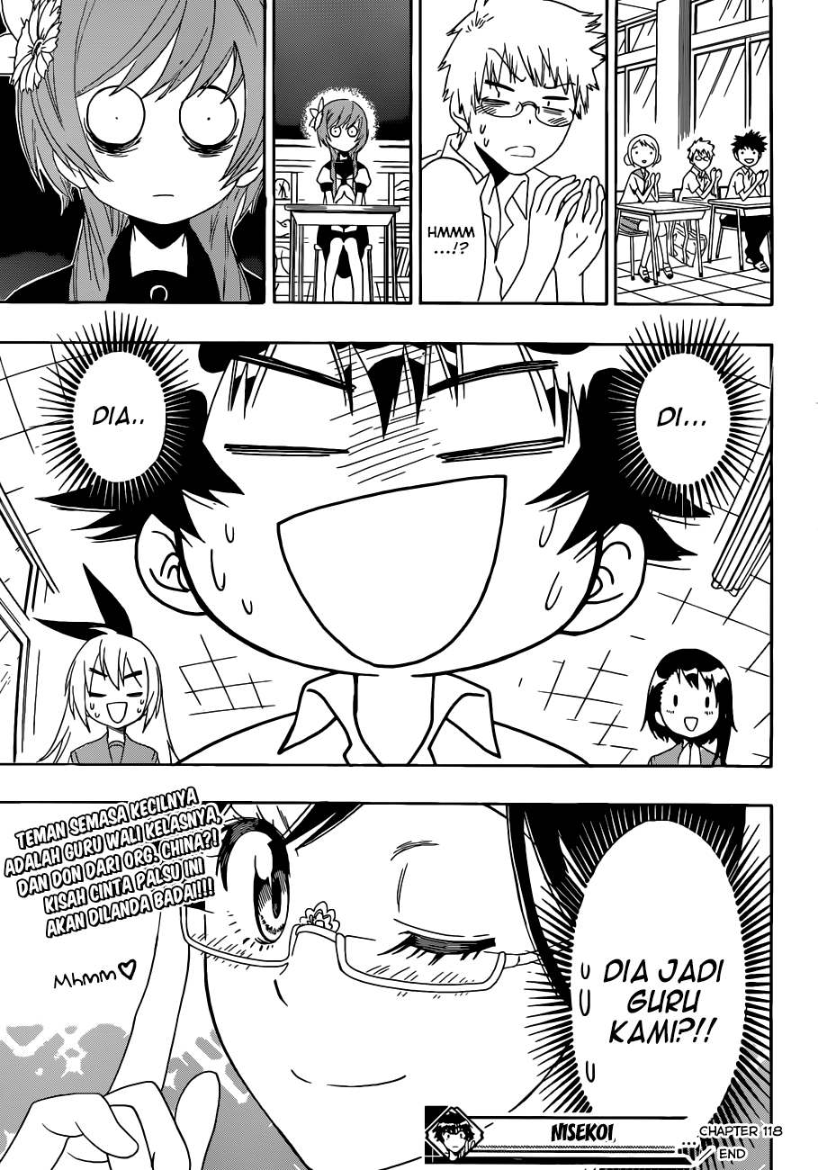 Nisekoi Chapter 118 Gambar 21