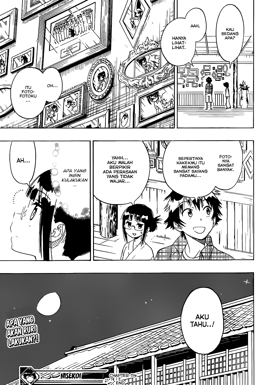 Nisekoi Chapter 114 Gambar 19
