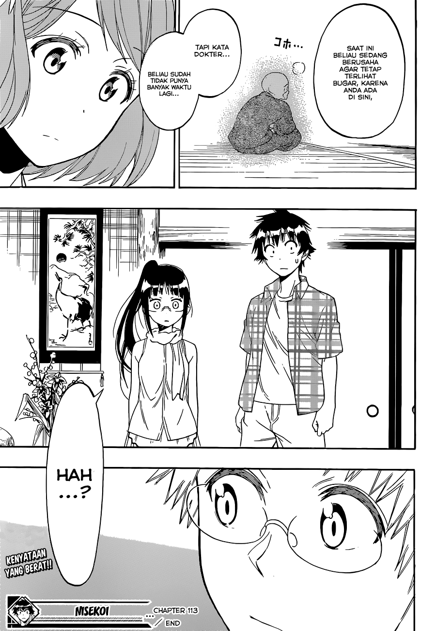 Nisekoi Chapter 113 Gambar 21