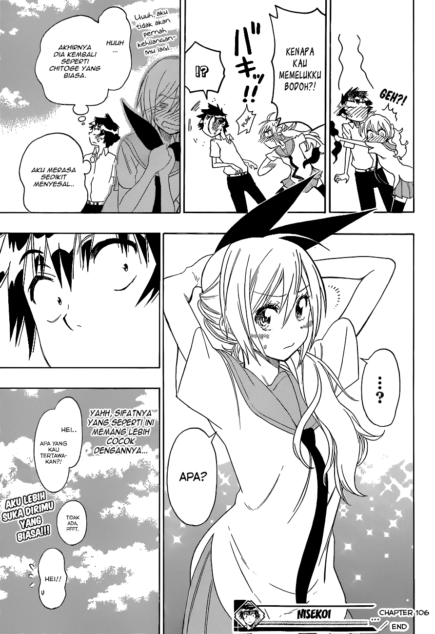 Nisekoi Chapter 106 Gambar 19