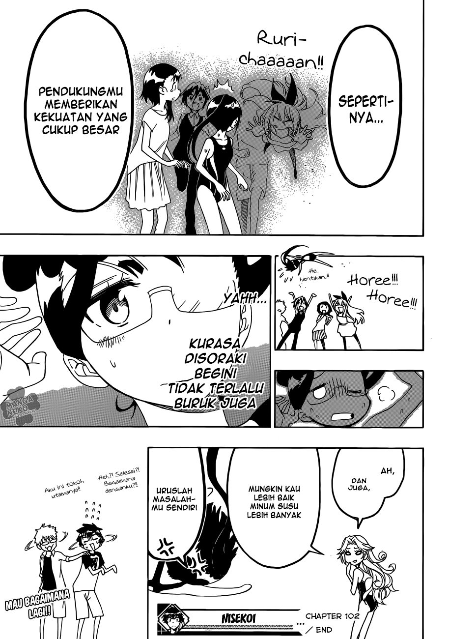 Nisekoi Chapter 102 Gambar 20