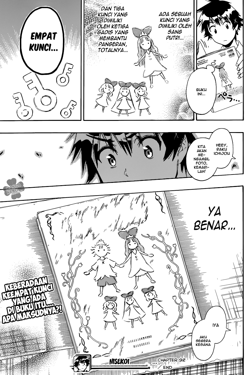 Nisekoi Chapter 92 Gambar 20