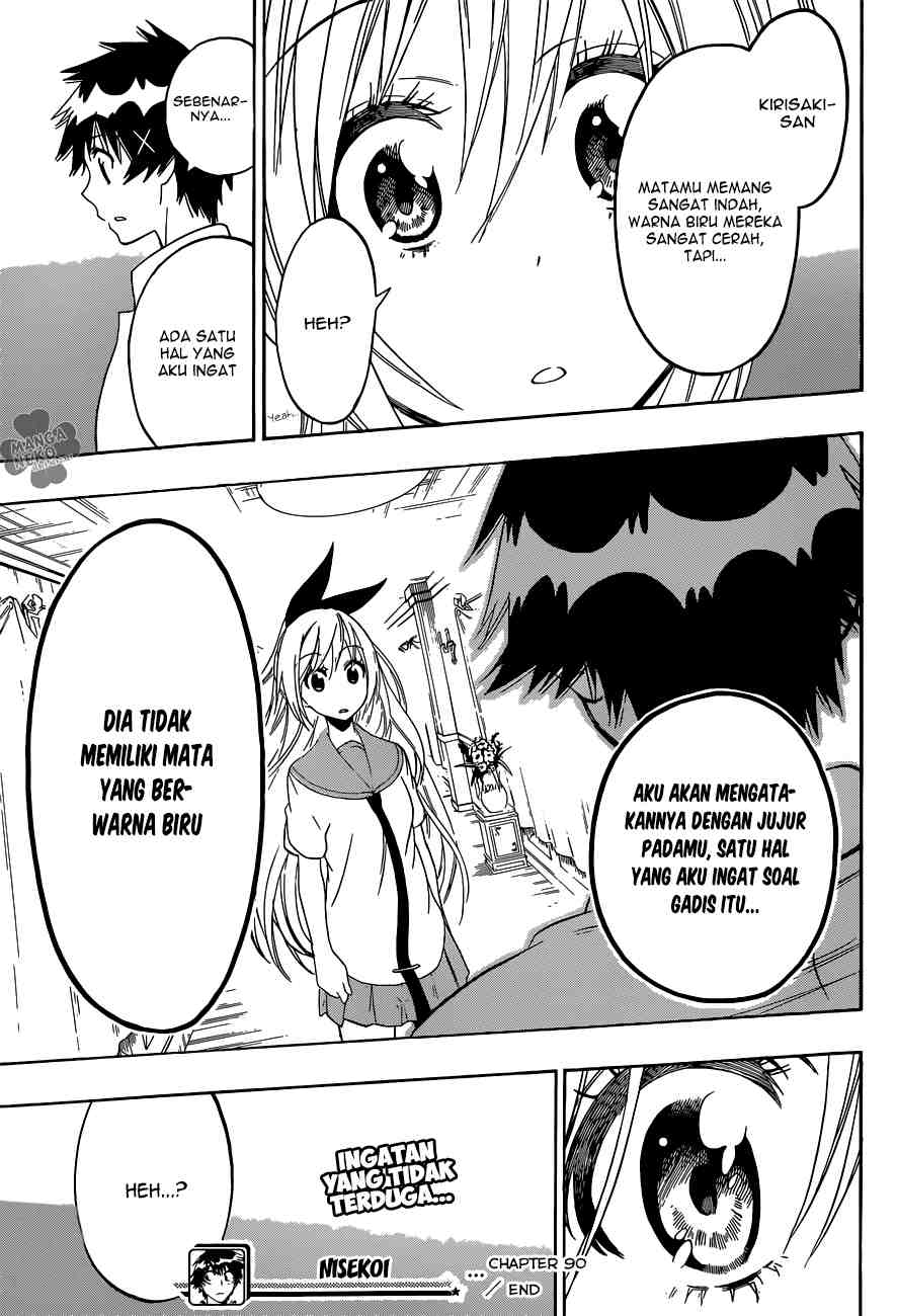 Nisekoi Chapter 90 Gambar 20