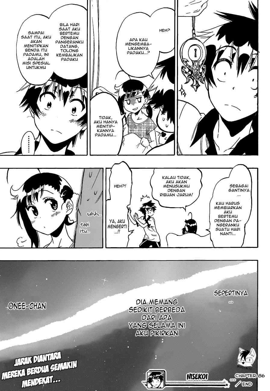 Nisekoi Chapter 86 Gambar 21