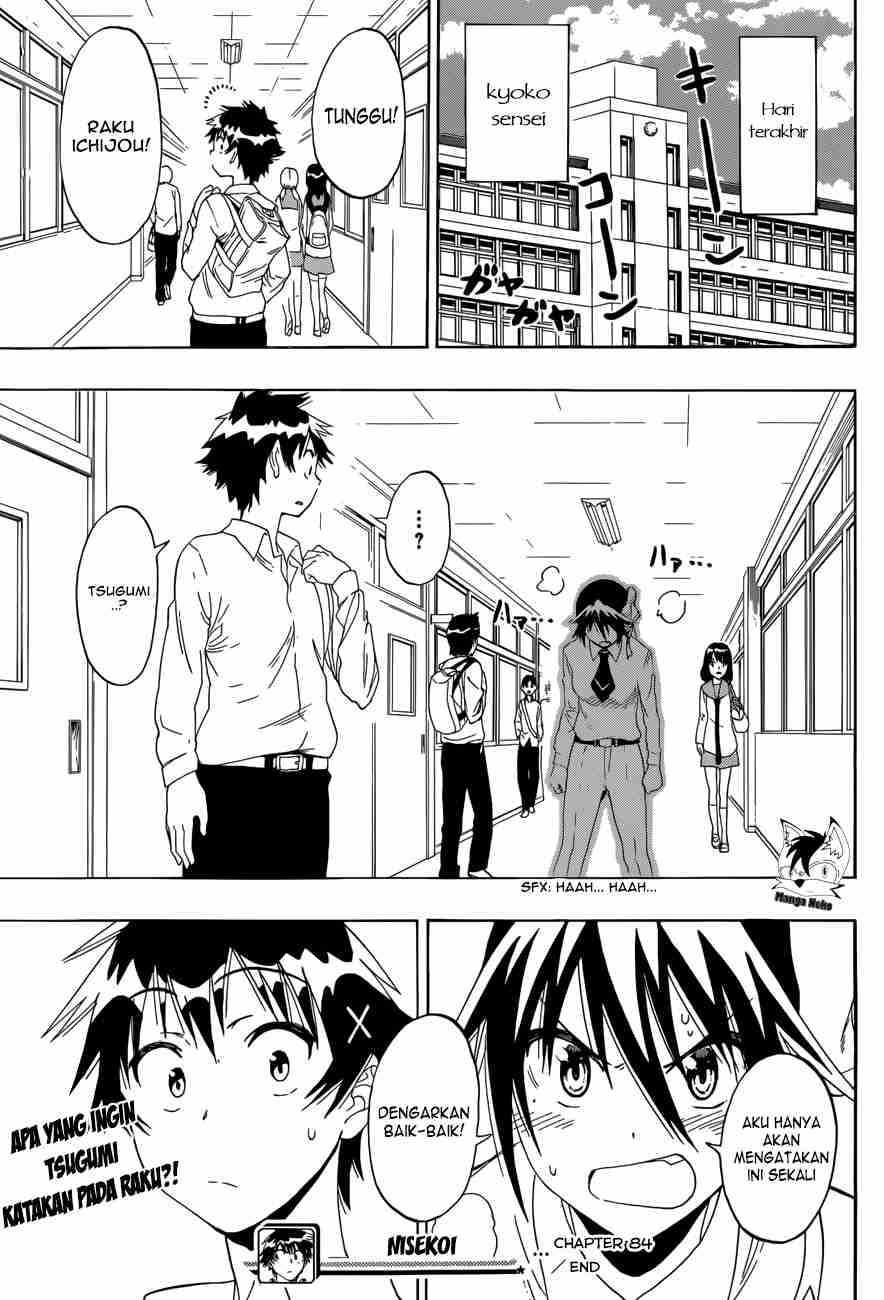 Nisekoi Chapter 84 Gambar 20