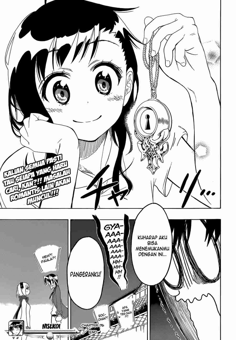 Nisekoi Chapter 76 Gambar 23