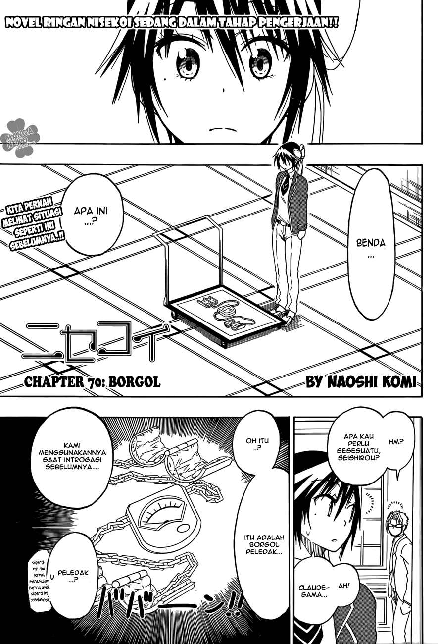 Nisekoi Chapter 70 Gambar 3