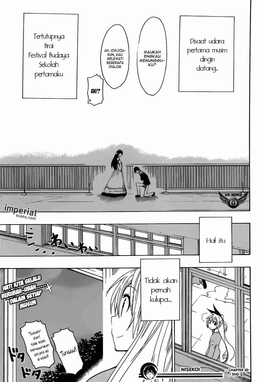 Nisekoi Chapter 50 Gambar 20