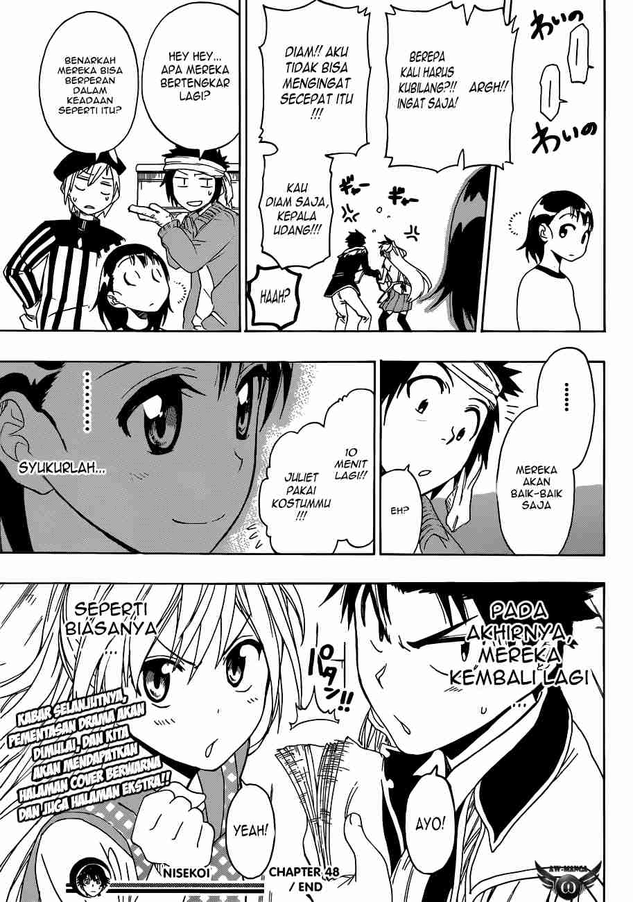 Nisekoi Chapter 48 Gambar 21