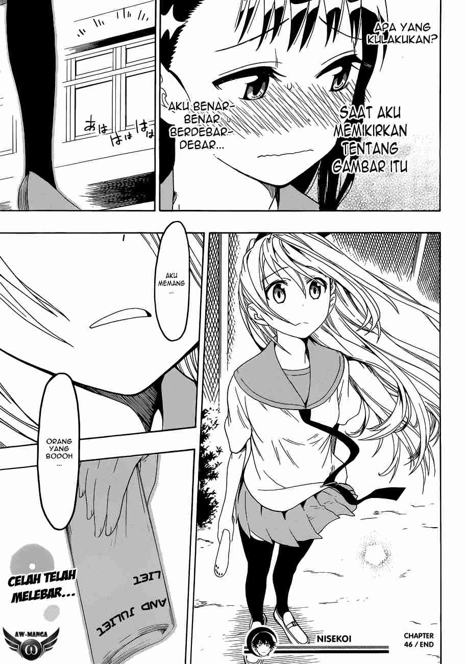 Nisekoi Chapter 46 Gambar 21