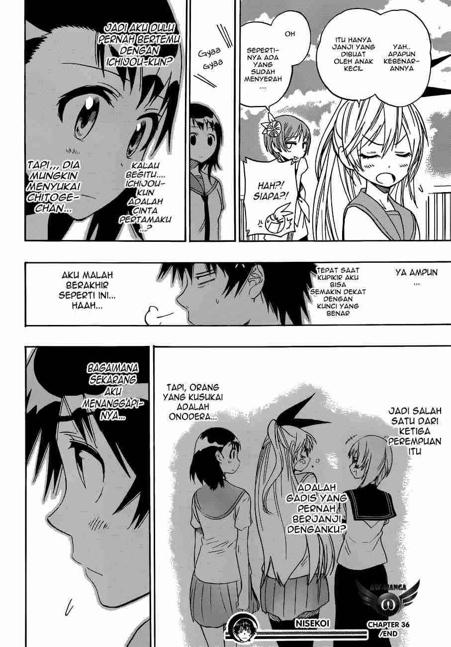 Nisekoi Chapter 36 Gambar 20