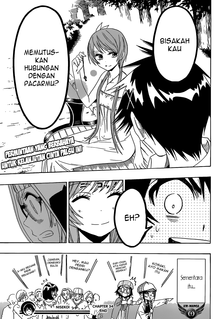 Nisekoi Chapter 34 Gambar 21