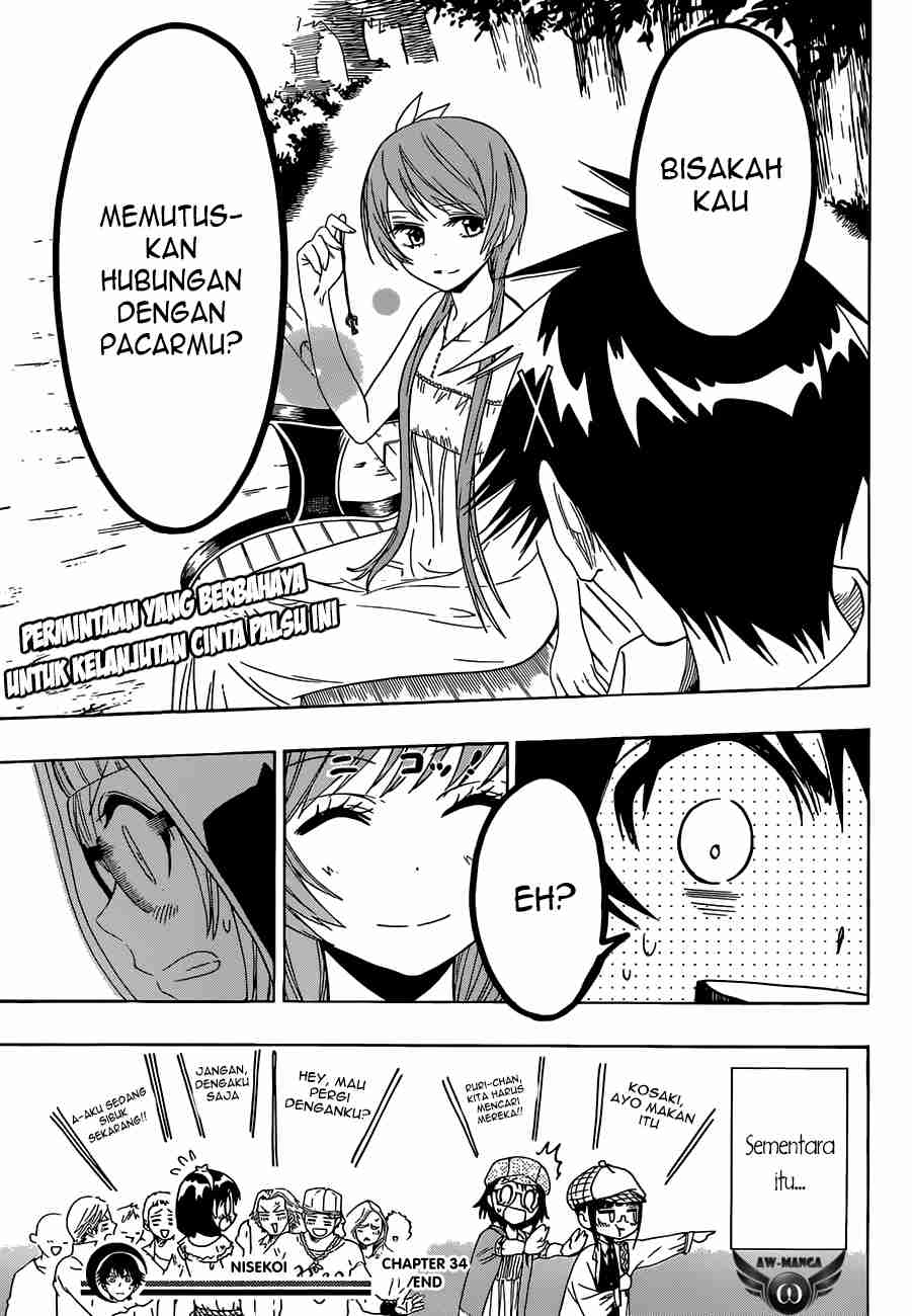 Nisekoi Chapter 34 Gambar 22