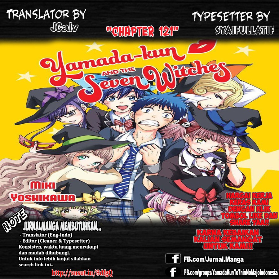 Baca Komik Yamada-kun to 7-nin no Majo Chapter 121 Gambar 1