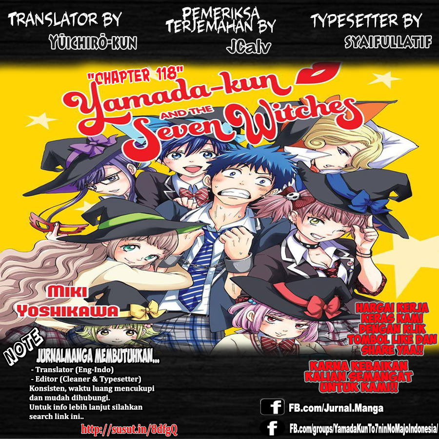Baca Komik Yamada-kun to 7-nin no Majo Chapter 118 Gambar 1