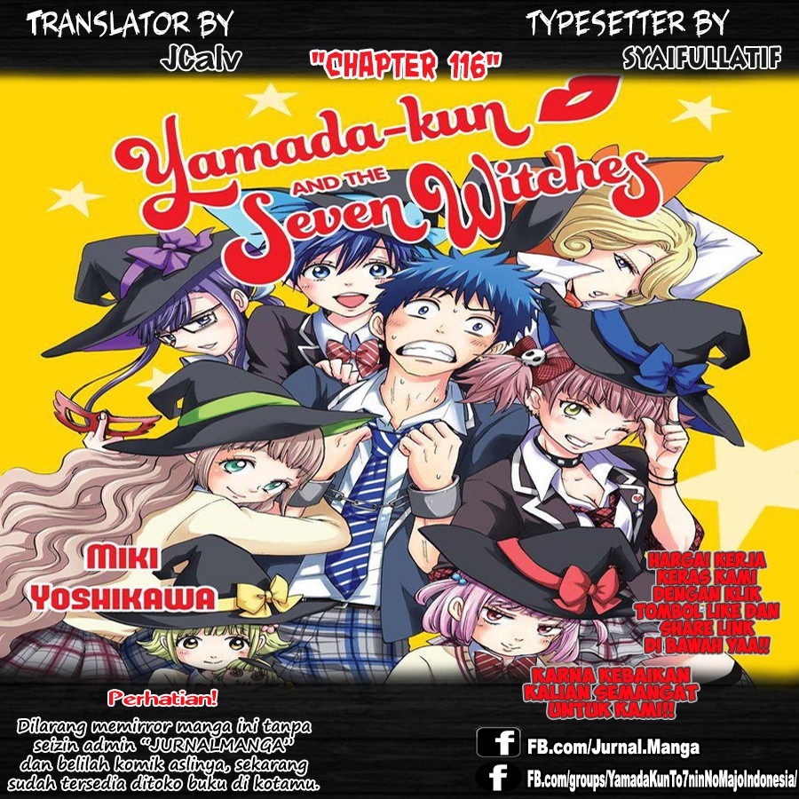 Baca Komik Yamada-kun to 7-nin no Majo Chapter 116 Gambar 1