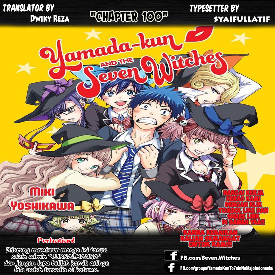 Baca Komik Yamada-kun to 7-nin no Majo Chapter 100 Gambar 1