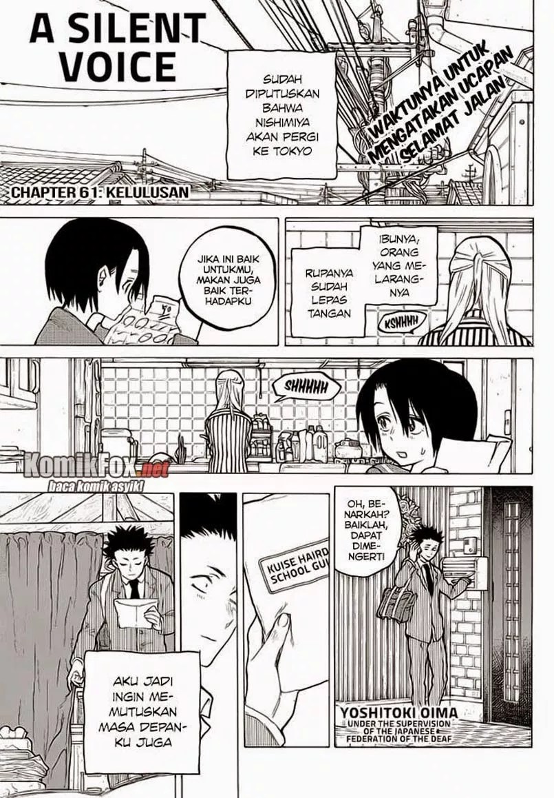 Baca Koe no Katachi Chapter 61 Gambar 2