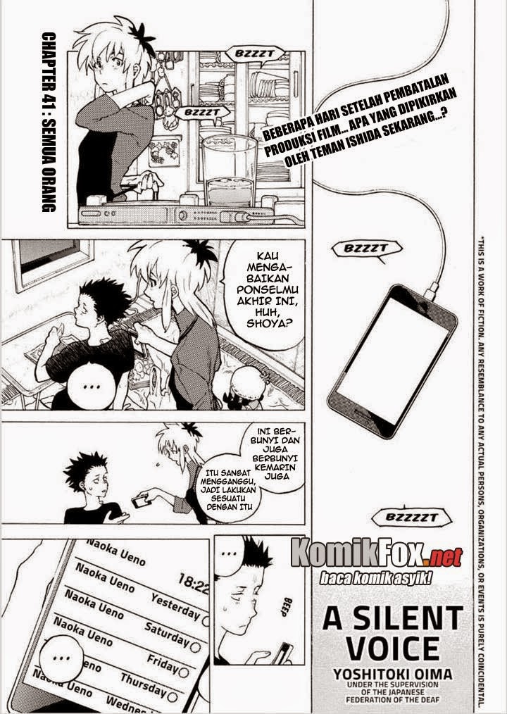 Baca Koe no Katachi Chapter 41 Gambar 2