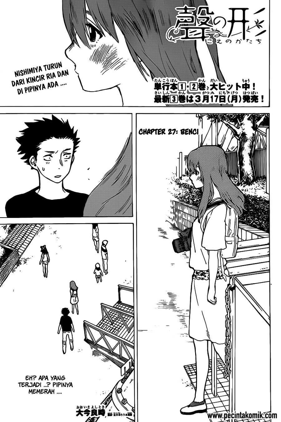 Baca Koe no Katachi Chapter 27 Gambar 2