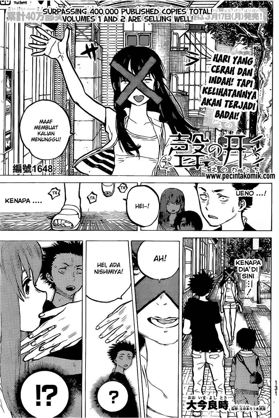 Baca  Koe no Katachi Chapter 25 Gambar 2
