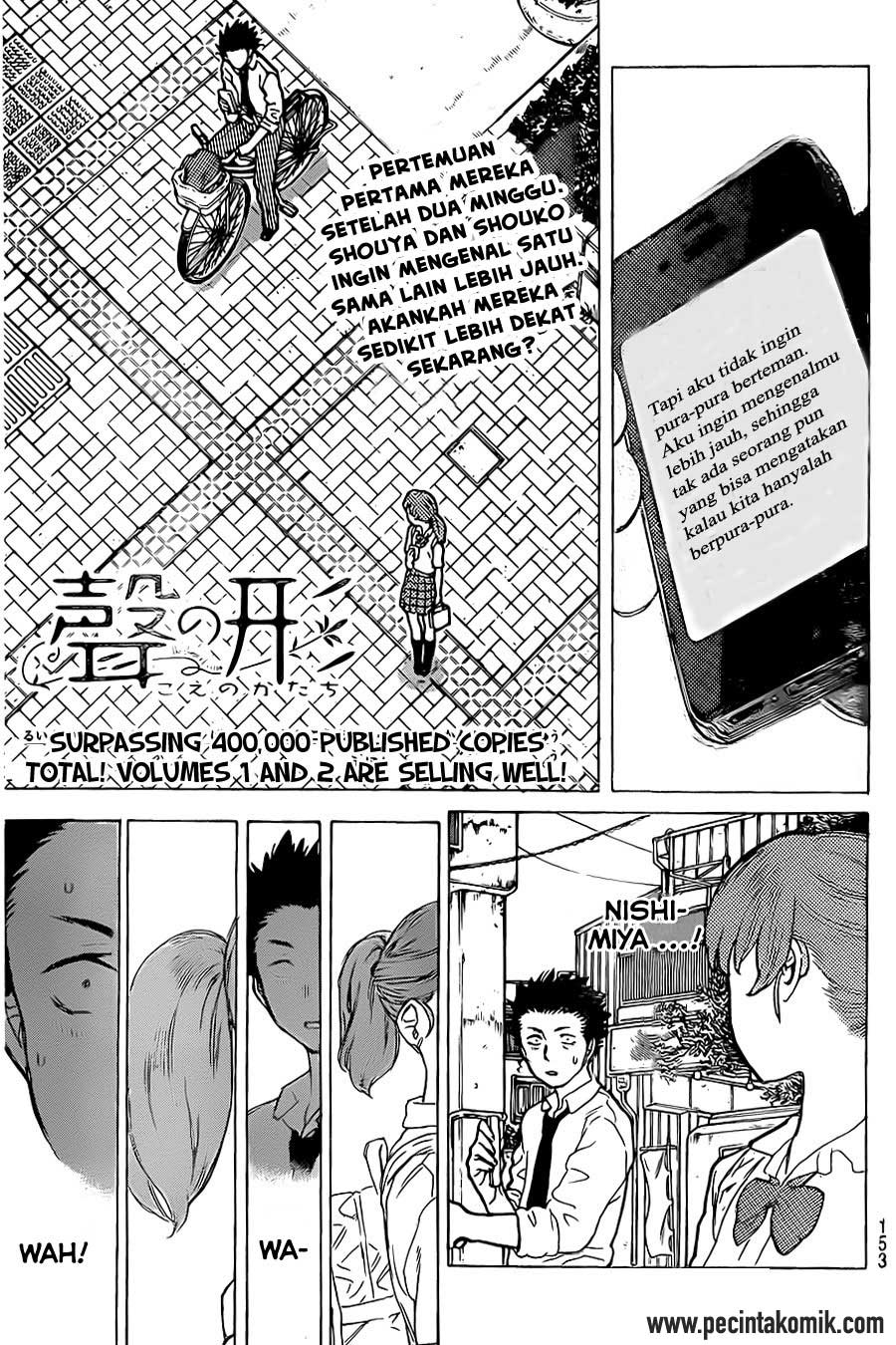 Baca Koe no Katachi Chapter 23 Gambar 2