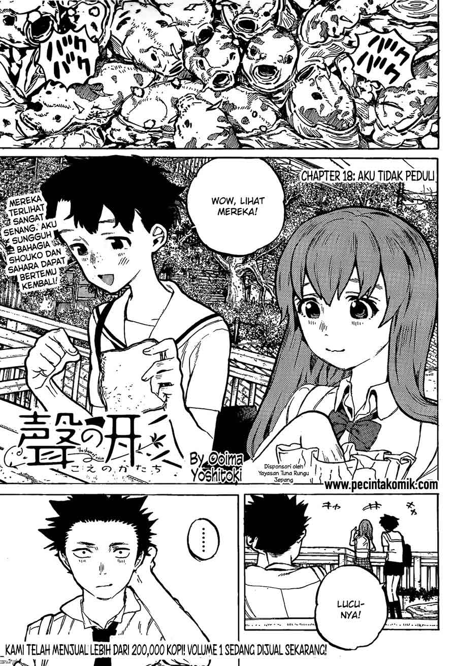 Baca Koe no Katachi Chapter 18 Gambar 2