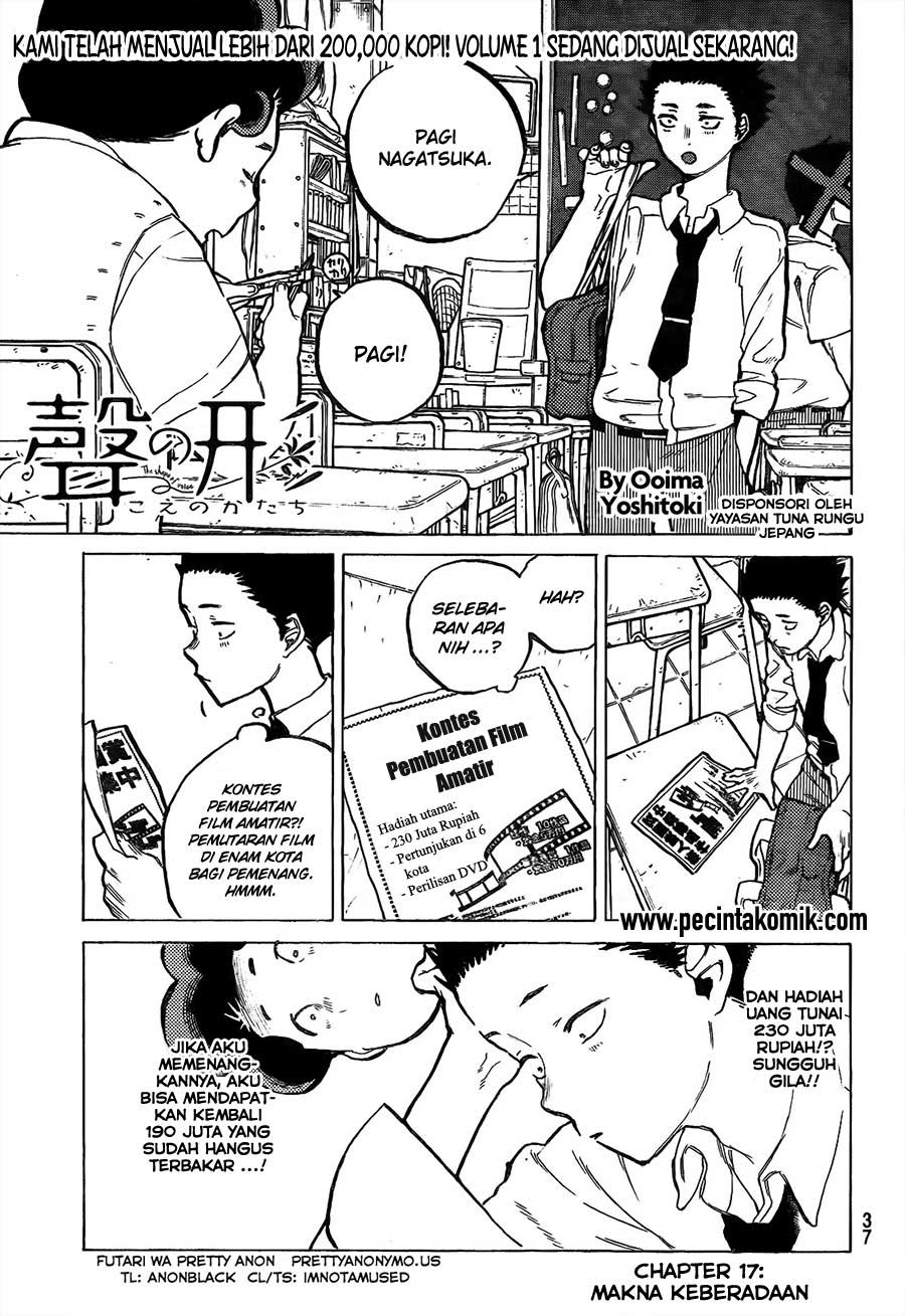 Baca  Koe no Katachi Chapter 17 Gambar 2