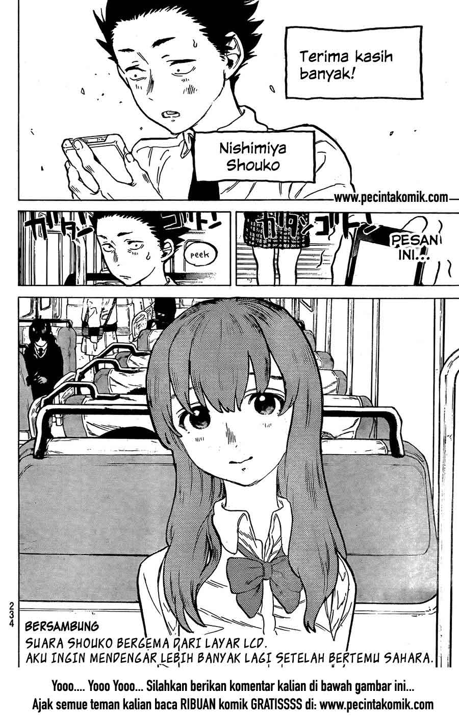 Koe no Katachi Chapter 15 Gambar 21