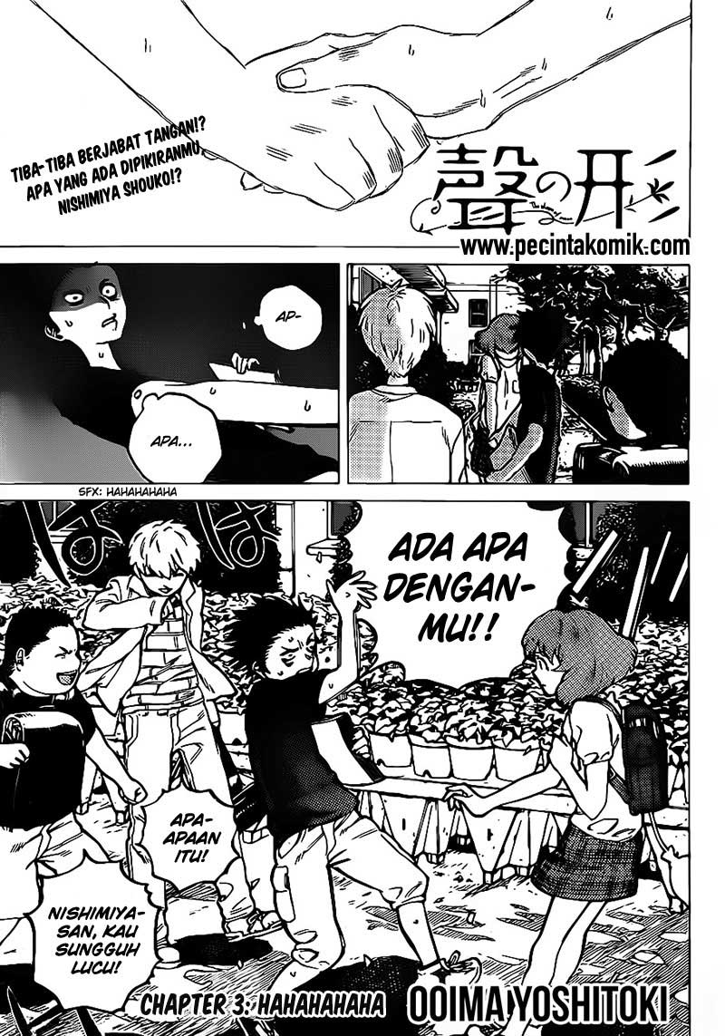 Baca  Koe no Katachi Chapter 03 Gambar 2